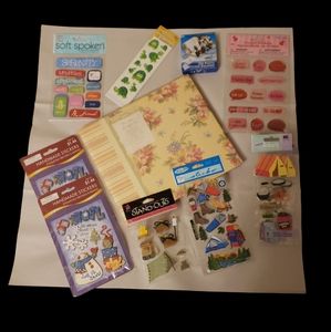 Bundle! Marcella by Kay Scrapbook + Misc. Themed Stickers + Photo Sticker Square